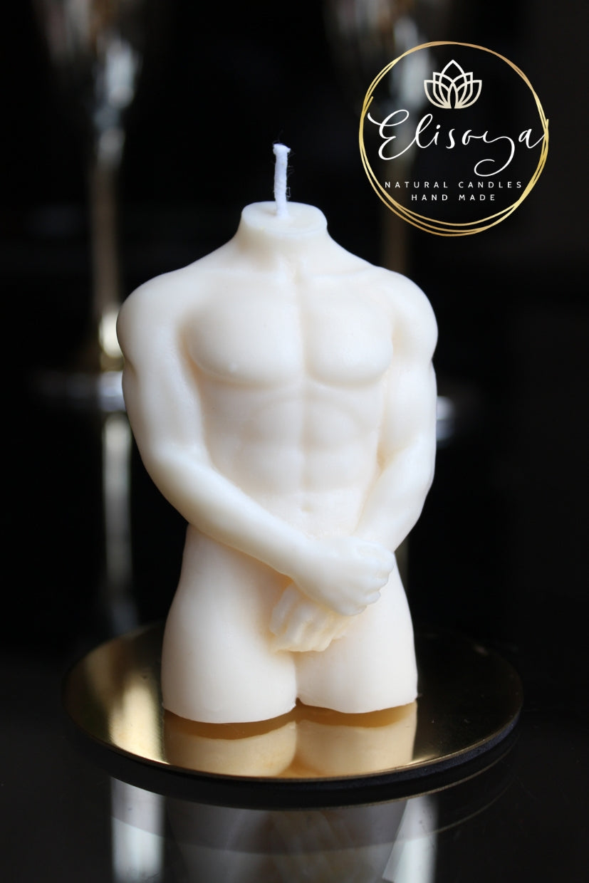 Soy wax candle - Man Torso