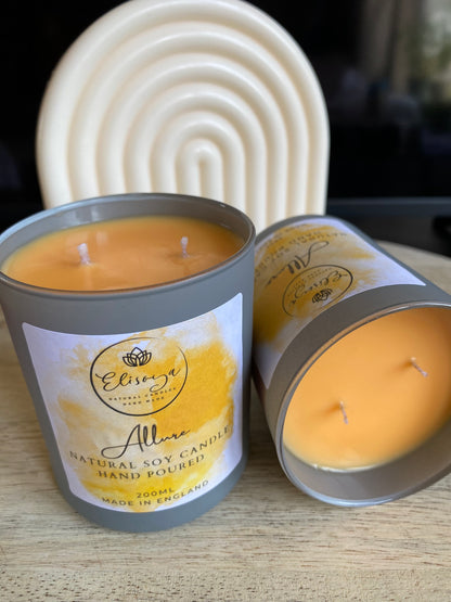 Soy scented candle 20cl- ALLURE