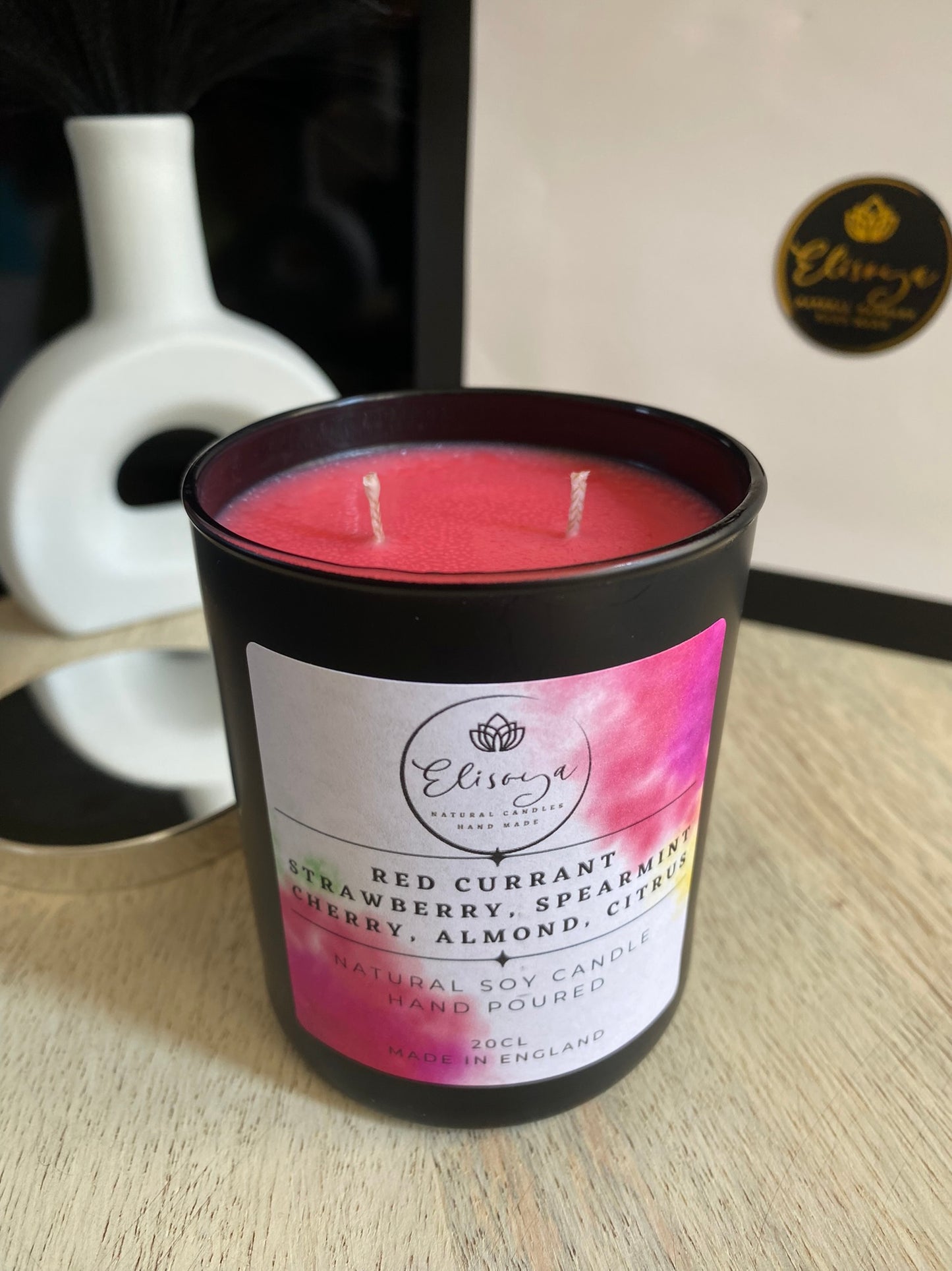 Soy scented candle 20cl- RED CURRANT