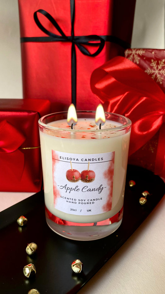 Scented soy candle - Apple Candy