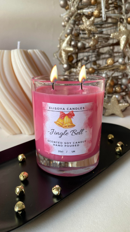 Scented soy candle - Jingle Bell