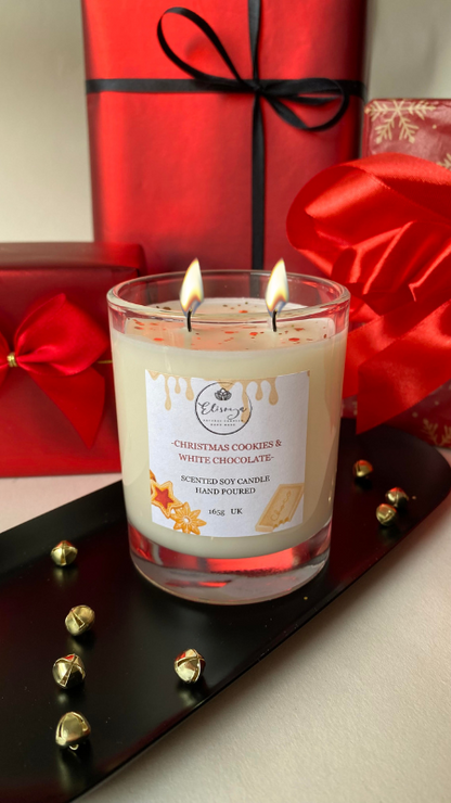 Scented soy candle - Christmas cookies & White Chocolate