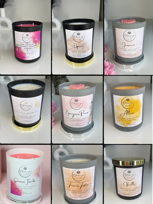 Scented soy candle - 9 x 20cl