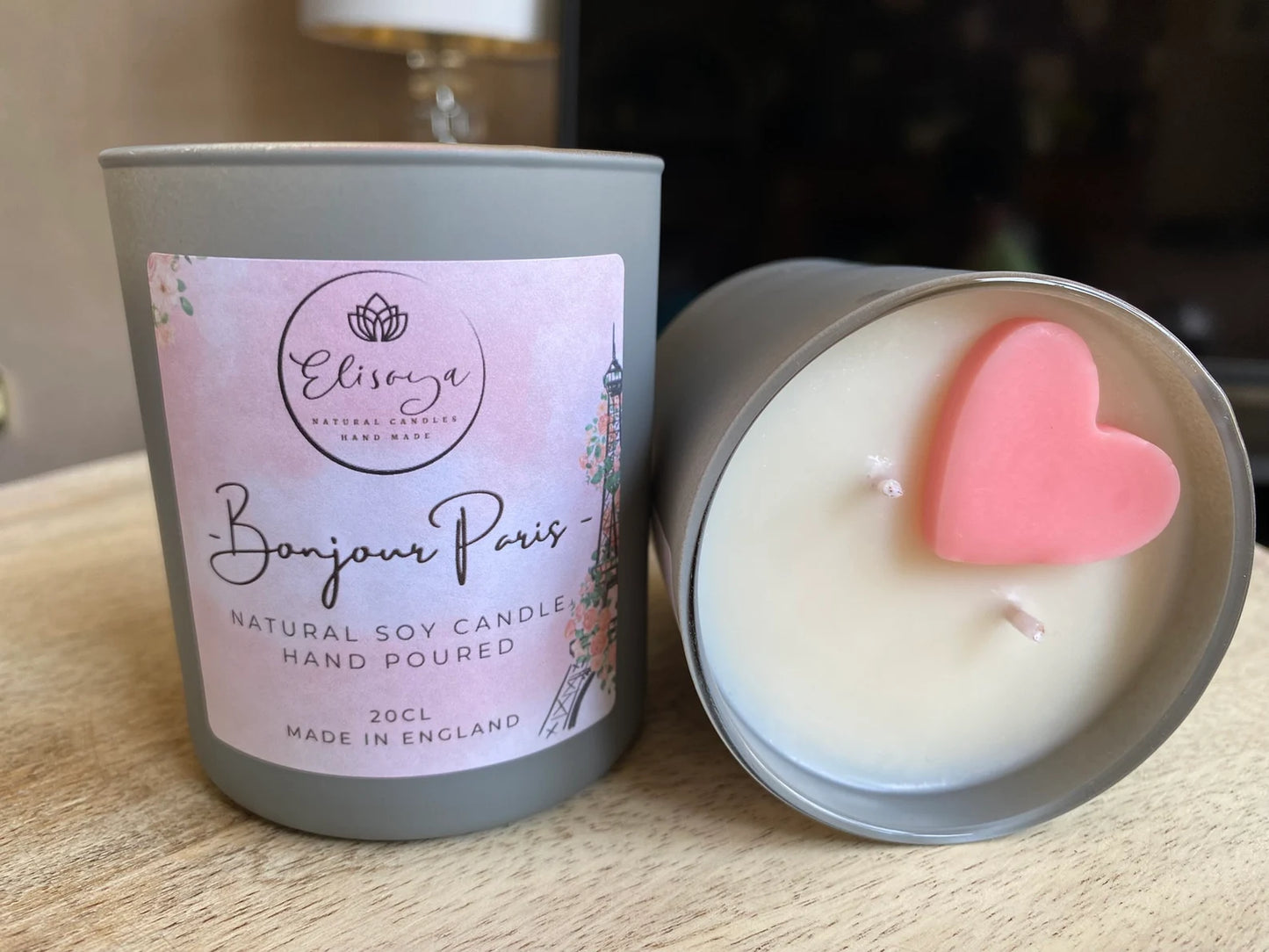 Soy scented candle 20cl- BONJOUR PARIS