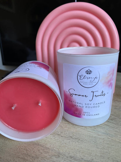 Soy scented candle 20cl- SUMMER FRUITS