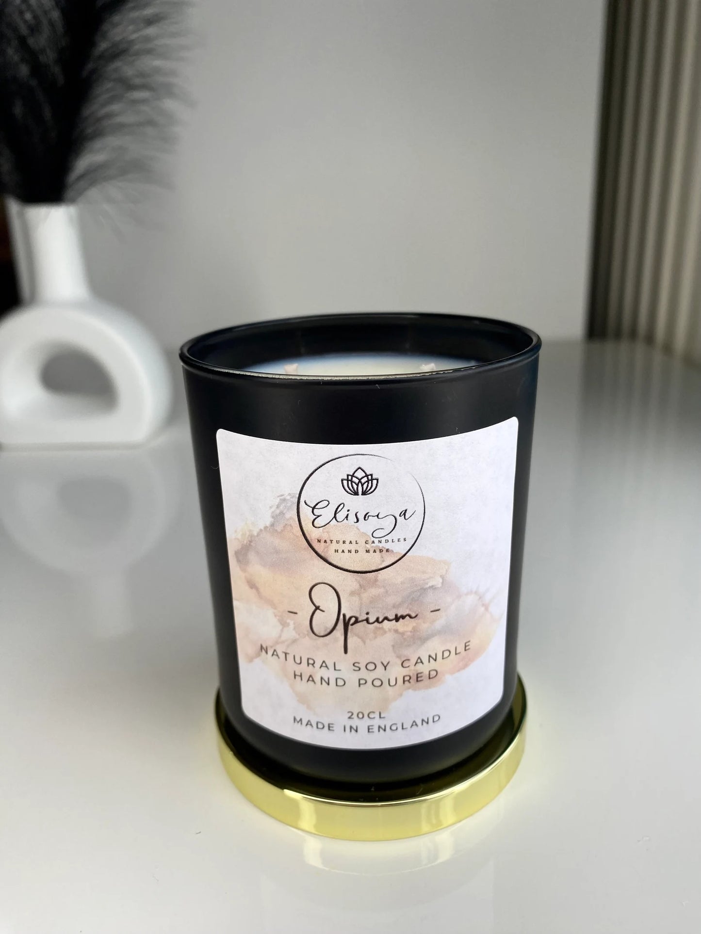 Soy scented candle 20cl- OPIUM