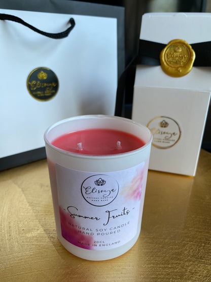 Soy scented candle 20cl- SUMMER FRUITS