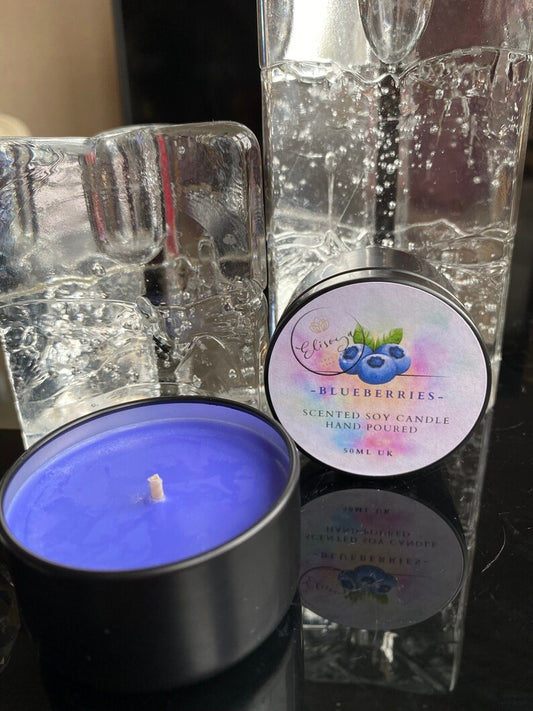 Small Scented Soy Candle - Blueberries