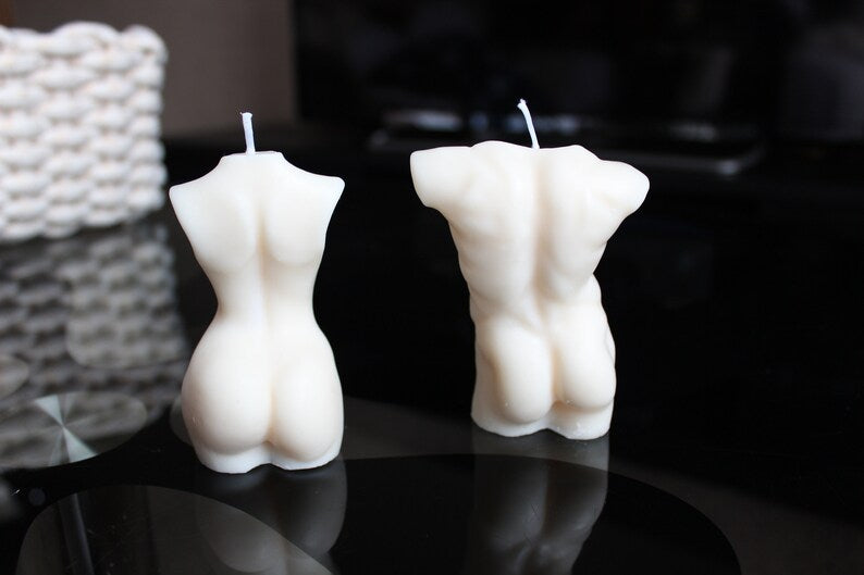 Soy wax candle set- man & woman