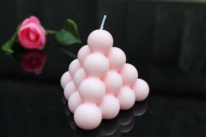 Soy wax candle- Bubble Pyramid