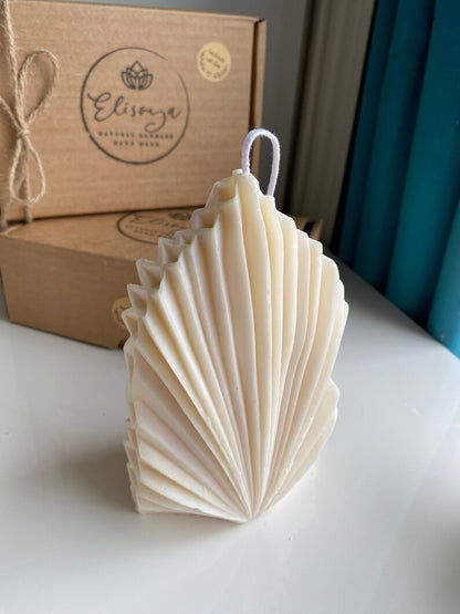 Palm Spear Unscented Soy Pillar Candle