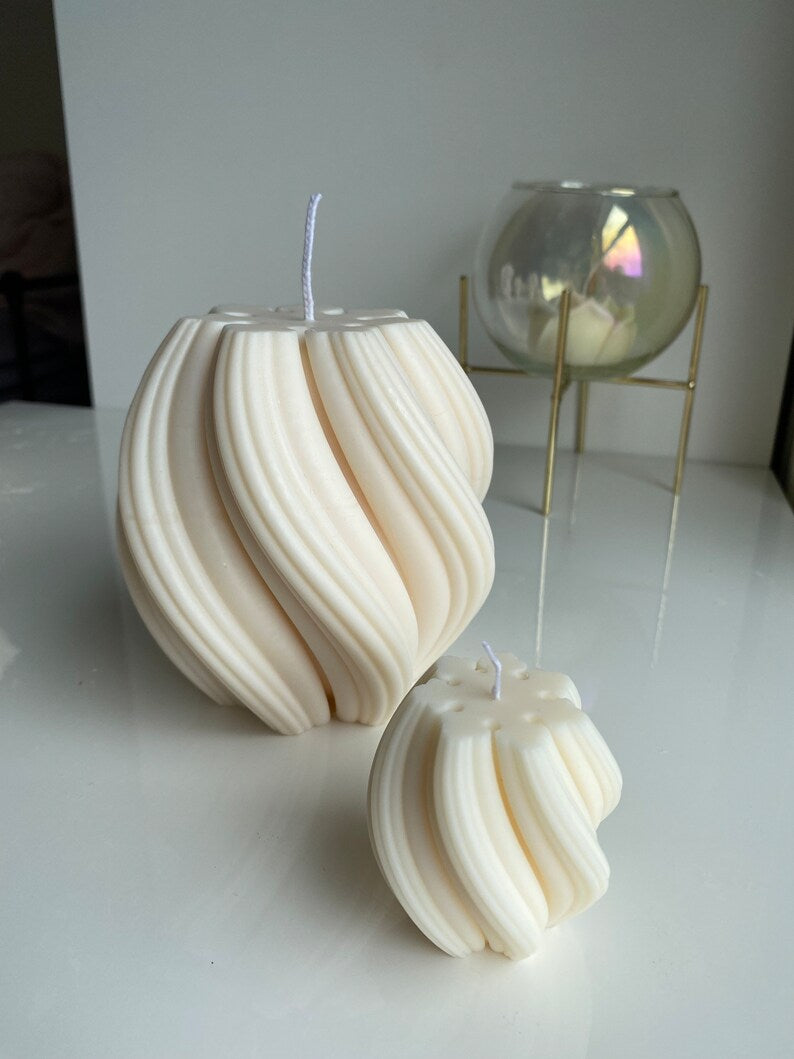 Decorative set candles- Waves