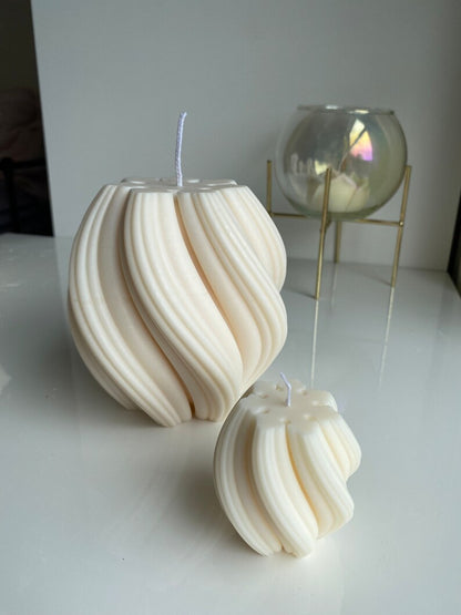 Decorative set candles- Waves