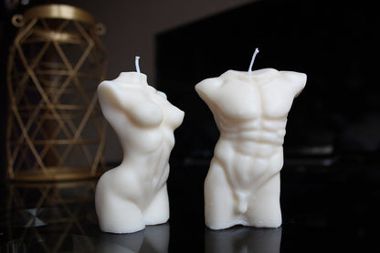 Soy wax candle set- man & woman