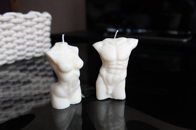 Soy wax candle set- man & woman