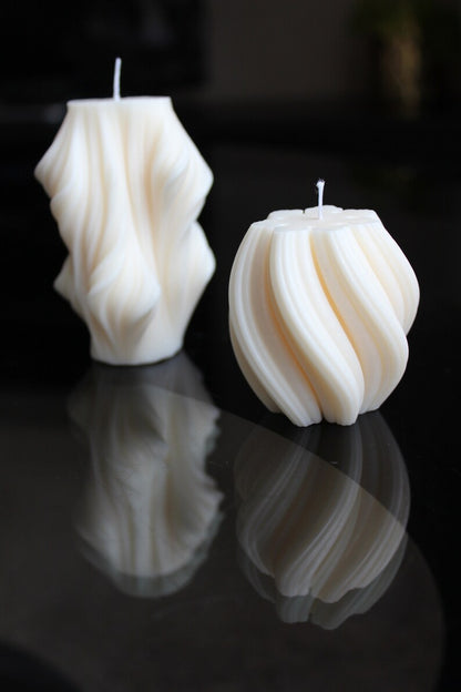 Soy pillar candles- Waves