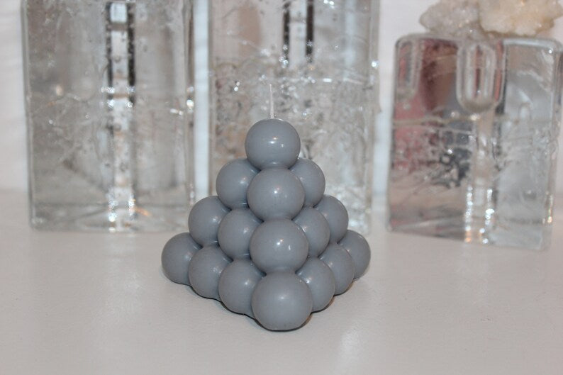 Soy wax candle- Bubble Pyramid