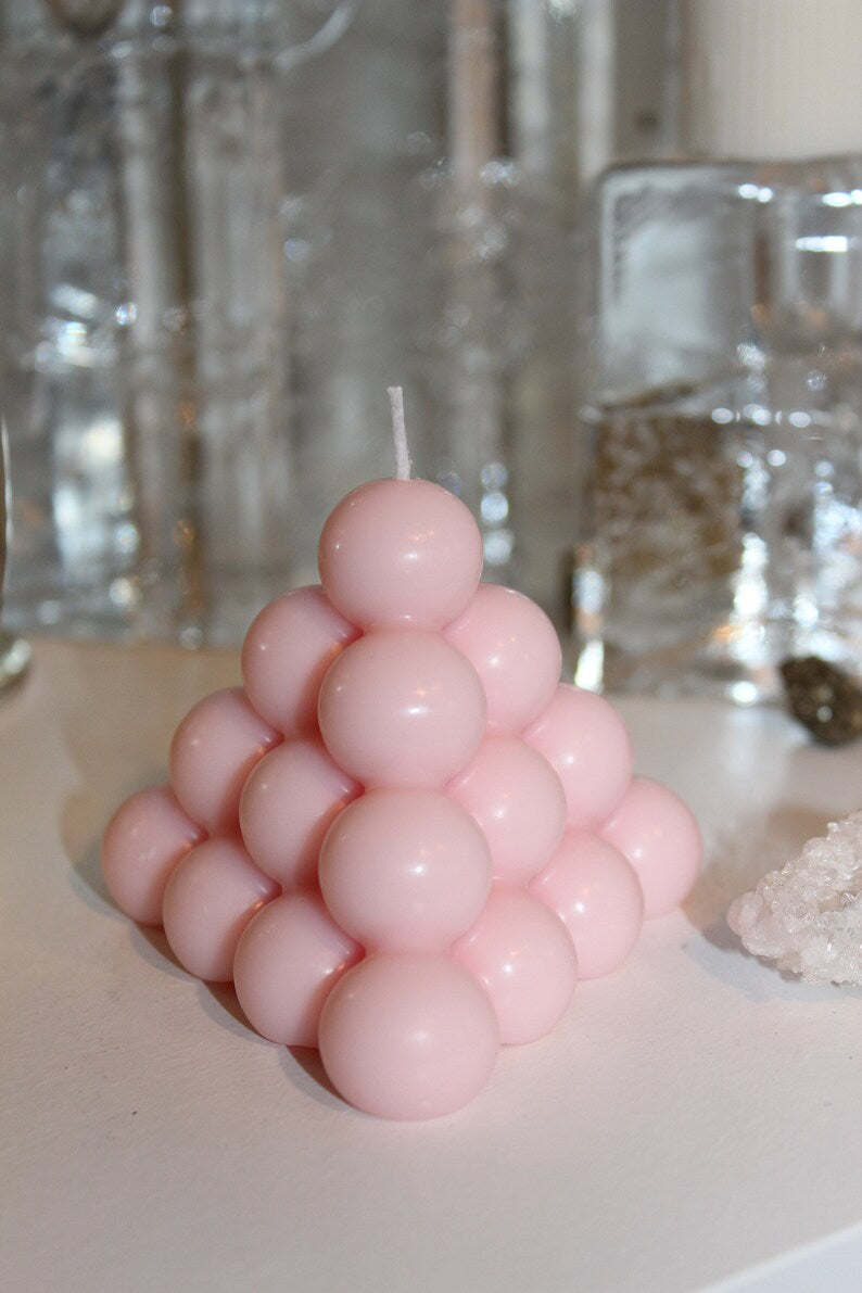 Soy wax candle- Bubble Pyramid