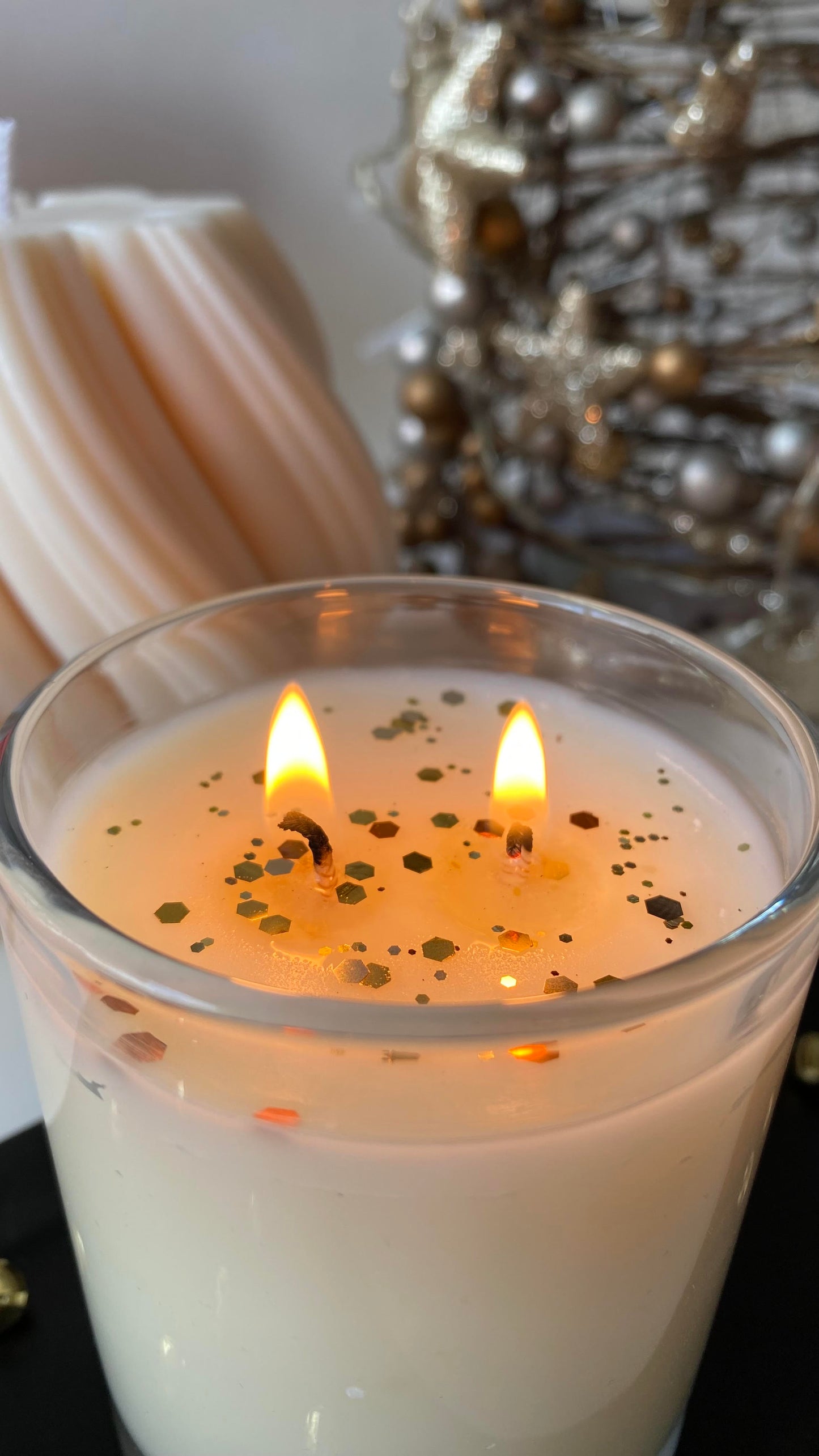 Scented soy candle - Mince pies & Brandy