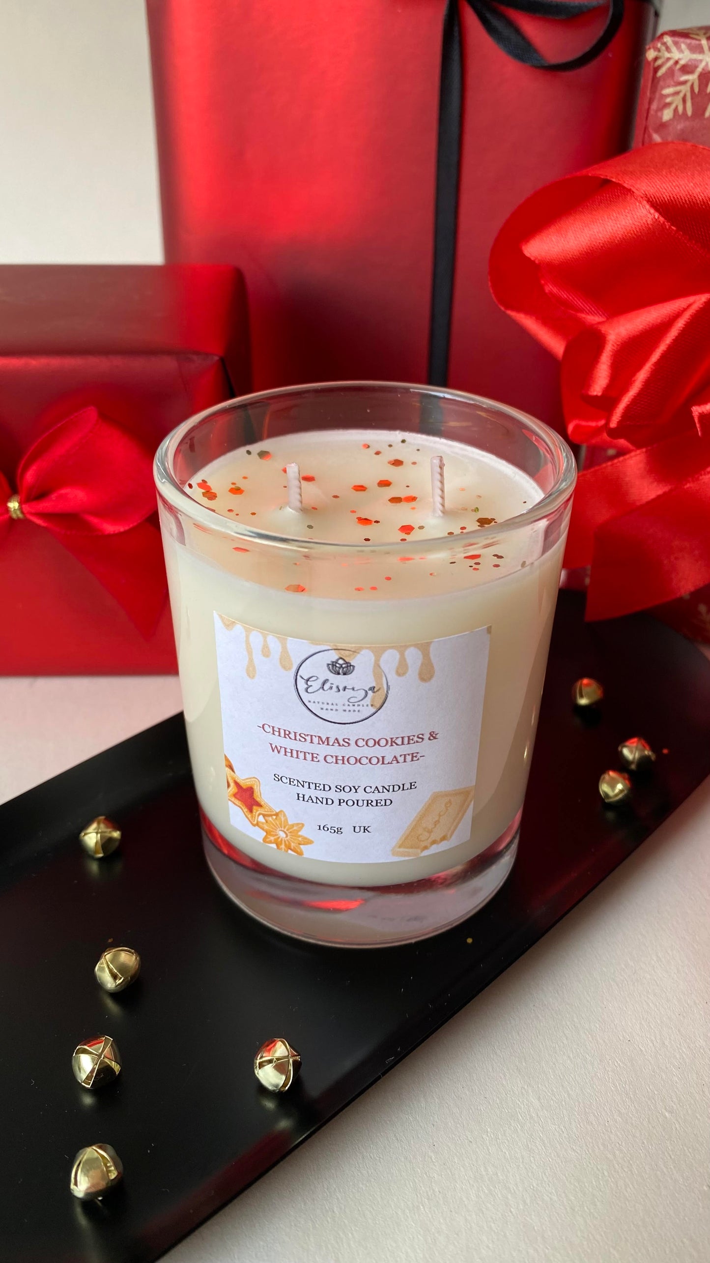 Scented soy candle - Christmas cookies & White Chocolate