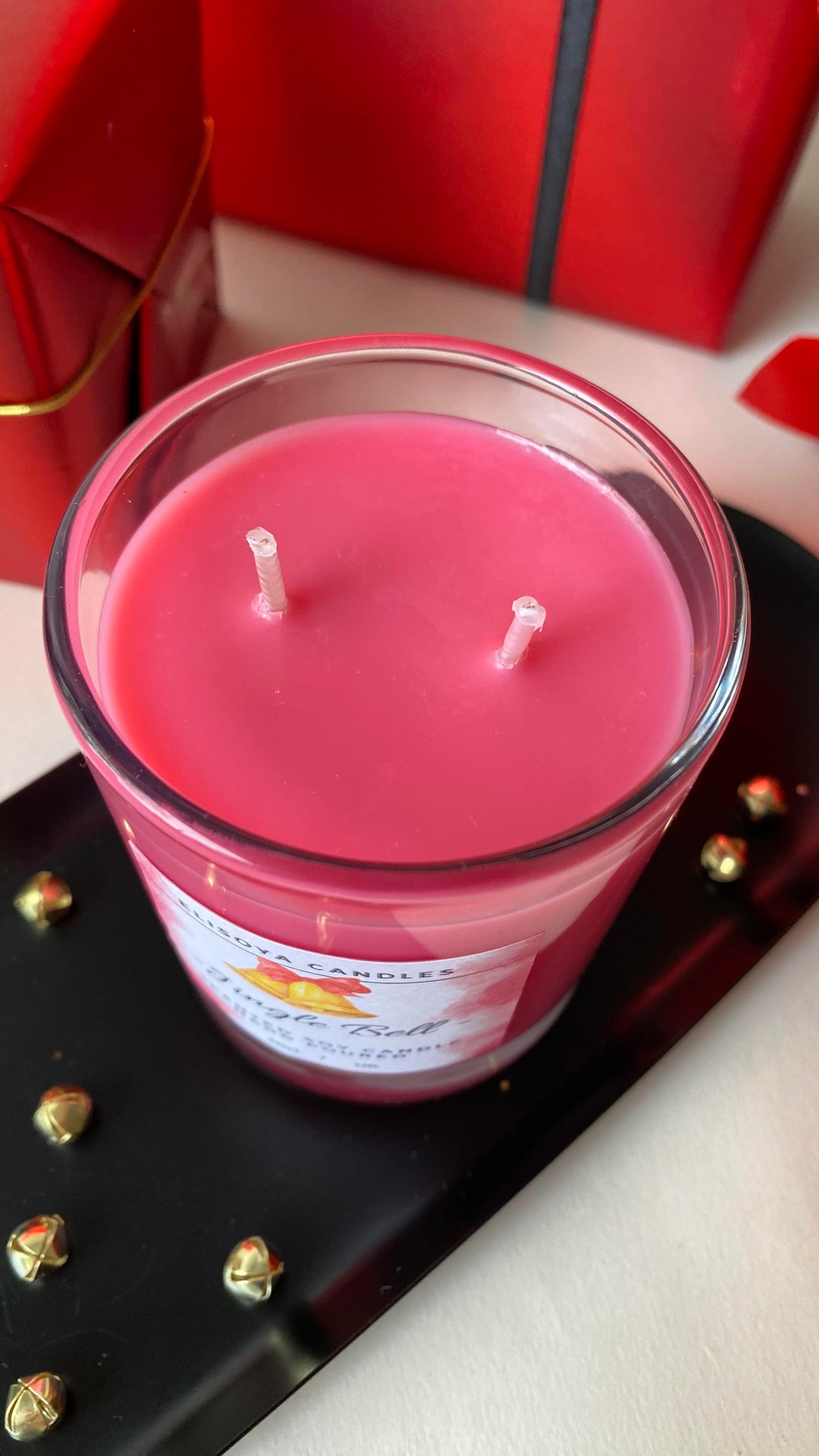 Scented soy candle - Jingle Bell